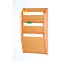 Wooden Mallet 3 Pocket Chart Holder - Light Oak CH14-3LO